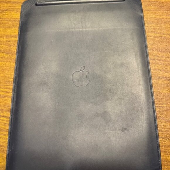Navy Blue authentic Apple  iPad Pro 12.9 inch leather sleeve w/ pencil slot - Picture 2 of 4